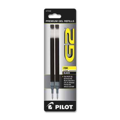 Picture of Pilot G2 Gel Refill, Fine Point, 0.7mm, Black Ink, Pack of 2 Refills