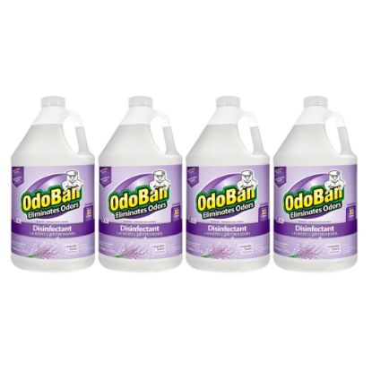 Picture of OdoBan Odor Eliminator Disinfectant Concentrate, Lavender Scent, 128 Oz Bottle, Case Of 4