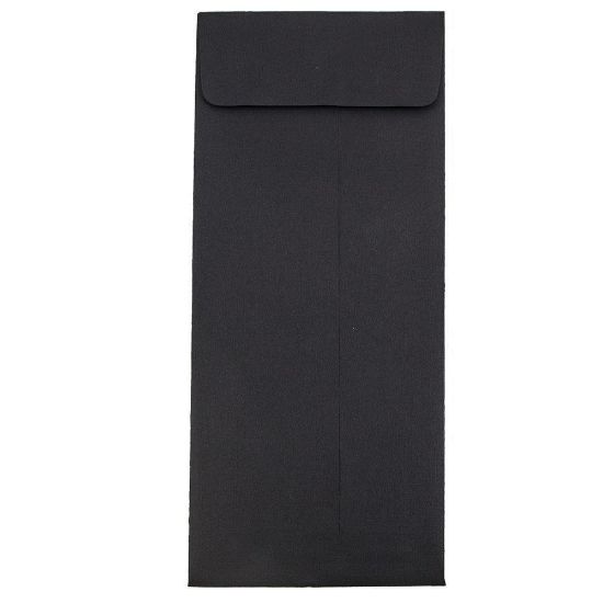 Picture of JAM Paper Policy Envelopes, #14, Gummed Seal, 30% Recycled, Black, Pack Of 25