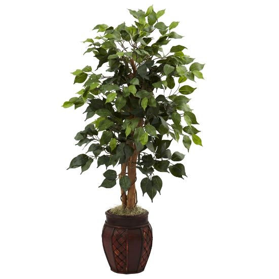 Picture of Nearly Natural 44inH Plastic Ficus Tree With Decorative Planter