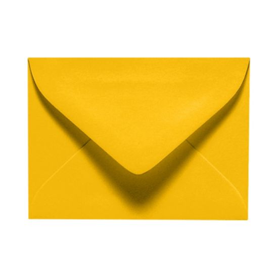 Picture of LUX Mini Envelopes, #17, Gummed Seal, Sunflower Yellow, Pack Of 50