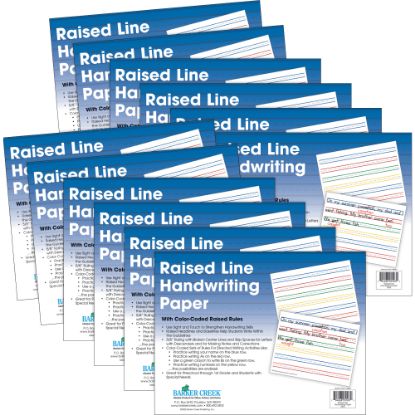 Picture of Barker Creek Handwriting Paper, 8-1/2in x 11in, Raised Line, Pack Of 600 Sheets