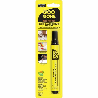 Picture of Goo Gone Mess-free Pen - For Multipurpose - 0.34 fl oz - Spill Proof, Unbreakable, Compact, Mess-free, Long Lasting - 12 / Carton - Black, Orange