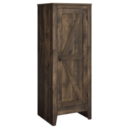 Picture of Ameriwood Home Farmington Storage Cabinet, 47-13/16inH x 17-1/4inW x 15-13/16inD, Brown