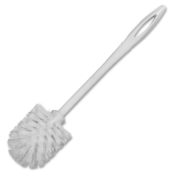 Picture of Rubbermaid Commercial Toilet Bowl Brush - Polypropylene Bristle - 1.13in Brush Face - 15in Overall Length - Plastic Handle - 24 / Carton - White