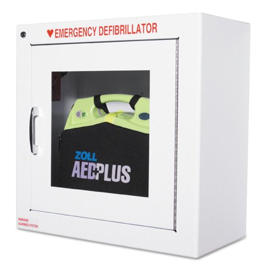 Picture of ZOLL AED Wall Cabinet, 17inH x 17inW x 9-1/2inD, White