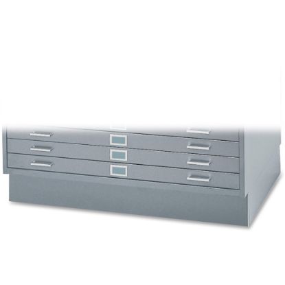 Picture of Safco Closed Base For 5-Drawer Flat File Cabinets, 6inH x 46 3/8inW x 35 3/8inD, Gray