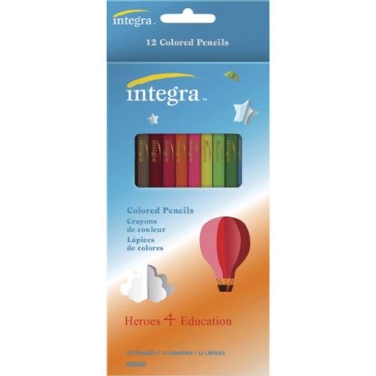 Picture of Integra Colored Pencils, Assorted, Pack Of 12