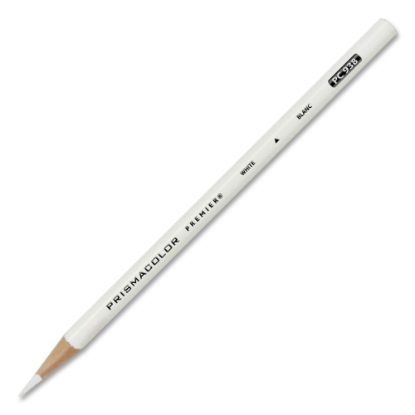 Picture of Prismacolor Professional Thick Lead Art Pencil, White, Set Of 12