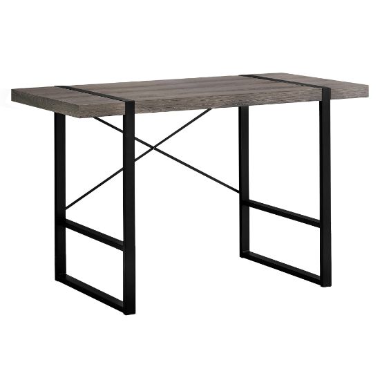 Picture of Monarch Specialties Jared 49inW Computer Desk, Dark Taupe/Black