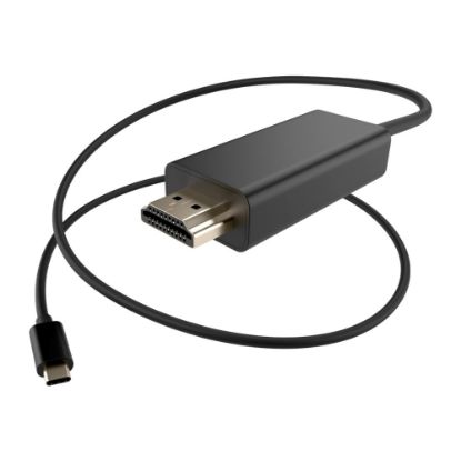 Picture of UNC Group - Video / audio cable - 24 pin USB-C male to HDMI male - 3 ft