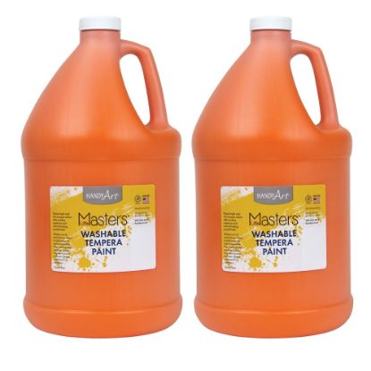 Picture of Little Masters Washable Tempera Paint, 128 Oz, Orange, Pack Of 2