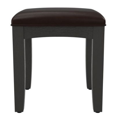 Picture of Office Star Farmhouse Basics Vanity Bench, Rustic Black