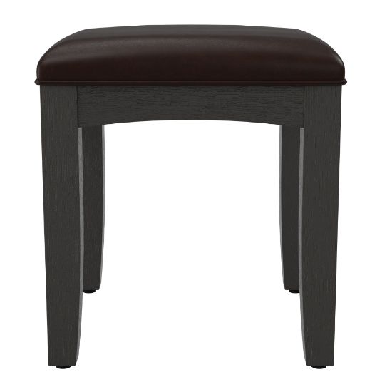 Picture of Office Star Farmhouse Basics Vanity Bench, Rustic Black