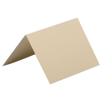 Picture of JAM Paper Strathmore Fold-Over Cards, 4 Bar, 3 1/2in x 4 7/8in, Ivory, Pack Of 25