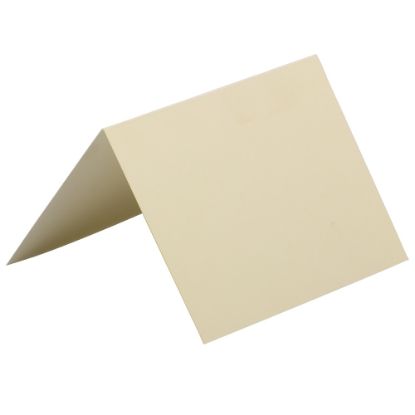 Picture of JAM Paper Strathmore Fold-Over Cards, 4 3/8in x 5 7/16in, Ivory, Pack Of 25