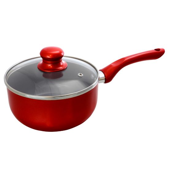 Picture of Better Chef 1.5-Quart Ceramic Non-Stick Saucepan, Red