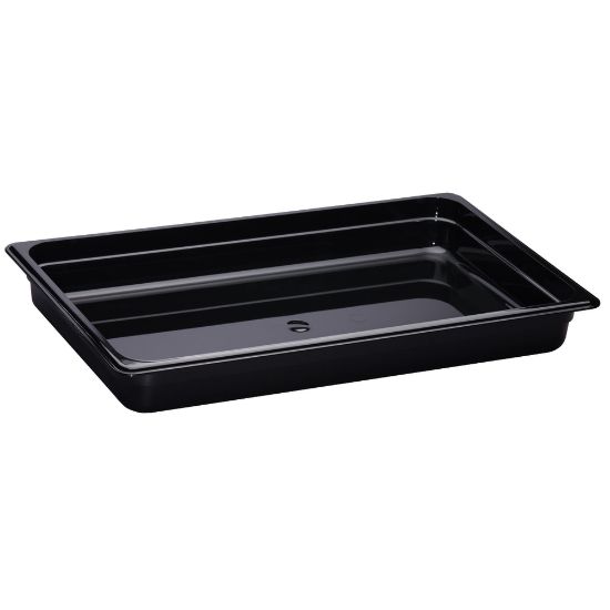 Picture of Cambro H-Pan High-Heat GN 1/1 Food Pans, 2inH x 12-3/4inW x 20-7/8inD, Black, Pack Of 6 Pans