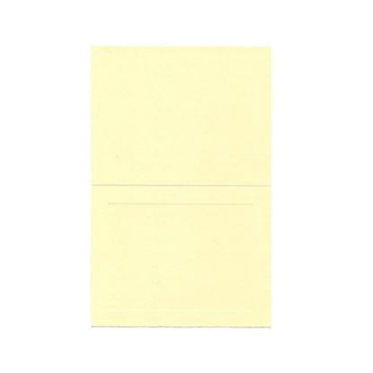 Picture of JAM Paper Strathmore Fold-Over Cards, With Panel, 4 3/8in x 5 7/16in, Ivory, Pack Of 25