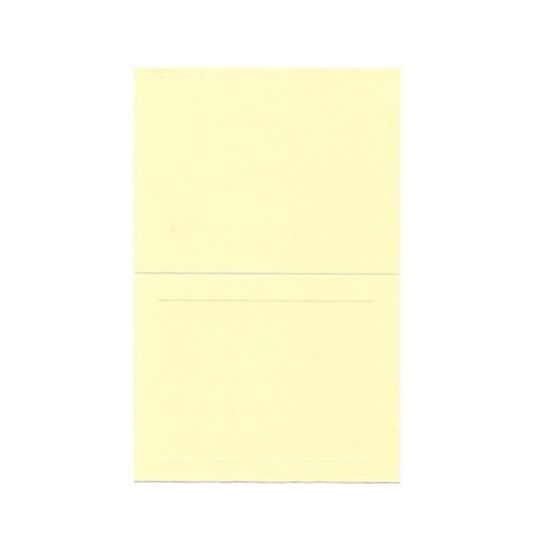 Picture of JAM Paper Strathmore Fold-Over Cards, With Panel, 4 3/8in x 5 7/16in, Ivory, Pack Of 25