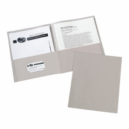 Picture of Avery 2-Pocket Folders, Letter Size, Gray, Pack Of 25