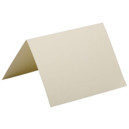 Picture of JAM Paper Fold-Over Cards, A6, 4 5/8in x 6 1/4in, Strathmore Ivory, Pack Of 25