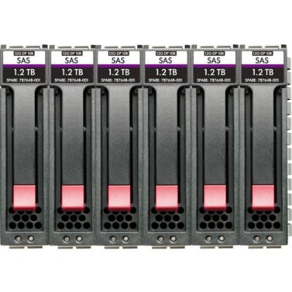 Picture of HPE 1.80 TB Hard Drive - 2.5in Internal - SAS (12Gb/s SAS) - Storage System Device Supported - 10000rpm - 6 Pack