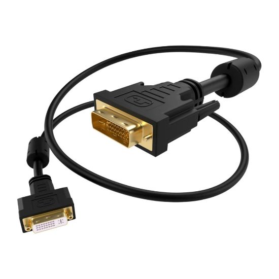 Picture of UNC Group - Adapter cable - DVI-D (M) to DVI-I (F) - 6 ft - black