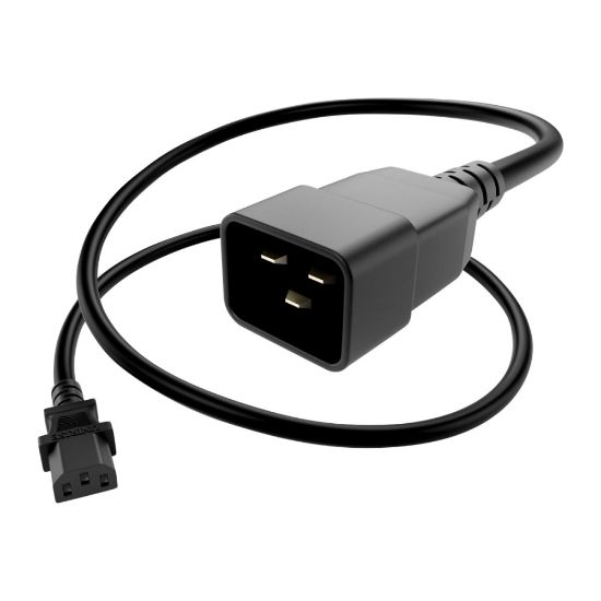 Picture of UNC Group - Power cable - power IEC 60320 C13 to IEC 60320 C20 - 250 V - 15 A - 6 ft - black