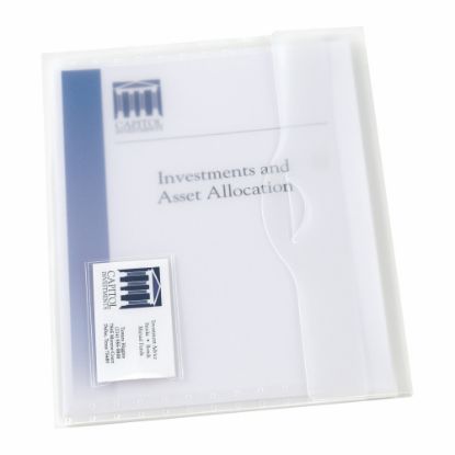 Picture of Avery Translucent Document Wallet, Matte Finish, Letter Size, 12/BX, Clear