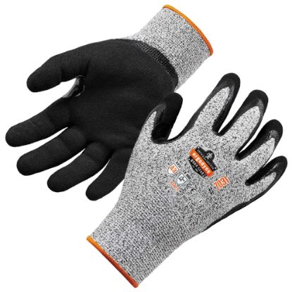 Picture of Ergodyne ProFlex 7031 Polyethylene Nitrile-Coated Gloves, Large, Gray