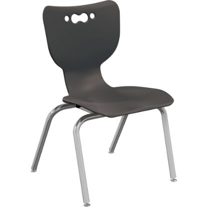 Picture of MooreCo Hierarchy Armless Chair, 14in Seat Height, Black