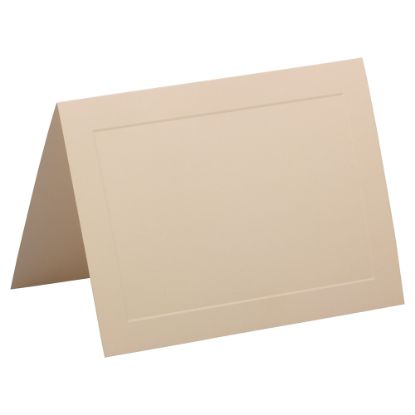 Picture of JAM Paper Strathmore Fold-Over Cards, With Panel, 5in x 6 5/8in, Ivory, Pack Of 25