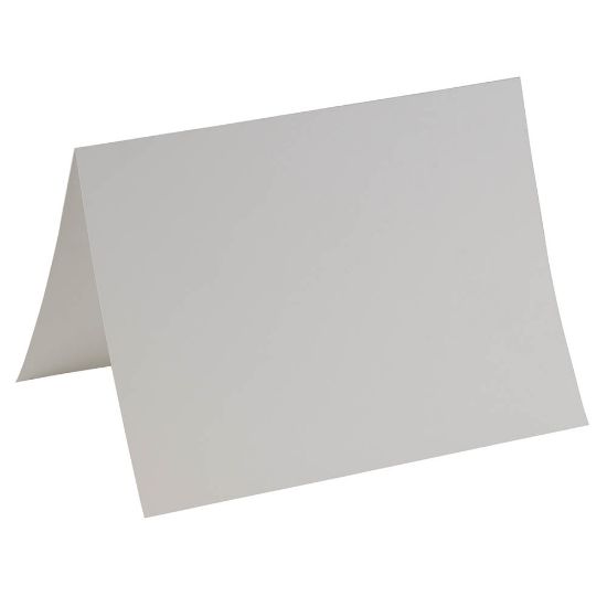 Picture of JAM Paper Strathmore Fold-Over Cards, With Panel, 5in x 6 5/8in, Bright White, Pack Of 25