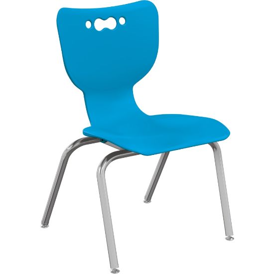 Picture of MooreCo Hierarchy Armless Chair, 14in Seat Height, Blue