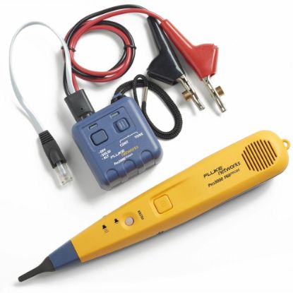 Picture of Fluke Networks Pro3000F Filtered Probe (60 Hz) and Tone Generator Kit - Cable Signal Testing, Continuity Testing, Telephone Cable Testing, Open Circuit Testing, Short Circuit Testing - Proprietary Battery Size - Alkaline