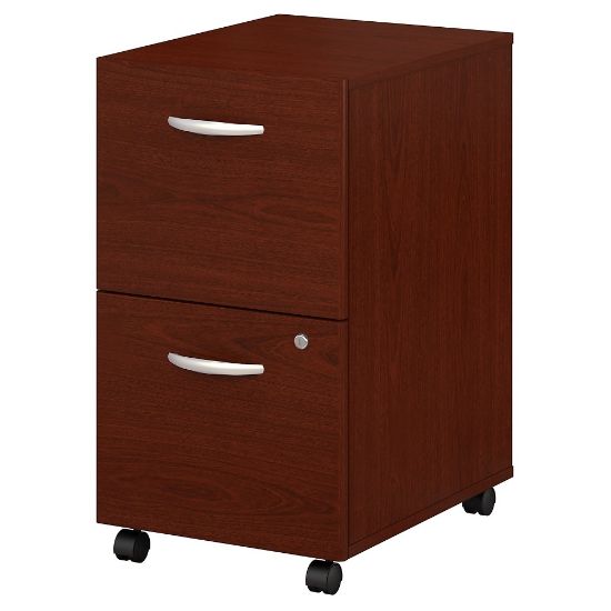 Picture of Bush Business Furniture Components 21inD Vertical 2-Drawer Mobile File Cabinet, Mahogany, Delivery