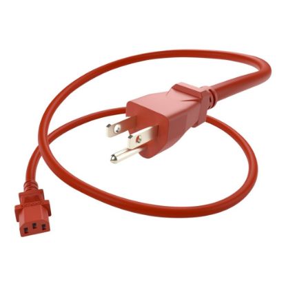 Picture of UNC Group - Power cable - NEMA 5-15P (M) to power IEC 60320 C13 - 125 V - 10 A - 2 ft - red