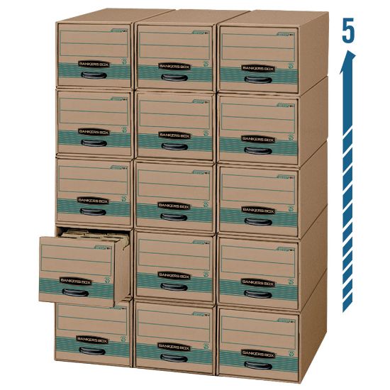 Picture of Bankers Box Stor/Drawer Steel Plus Drawer Files, Legal Size, 23 1/4in x 15 1/2in x 10 3/8in, 94% Recycled, Pack Of 6