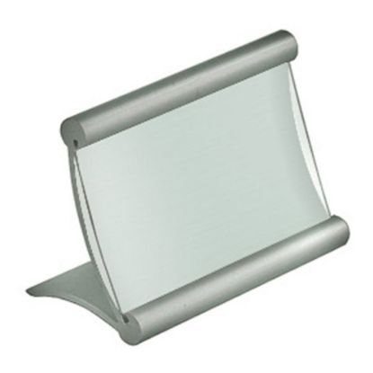 Picture of Azar Displays Metal Horizontal Curved Metal Frame, 2-1/4inH x 3-1/2inW x 3inD, Silver