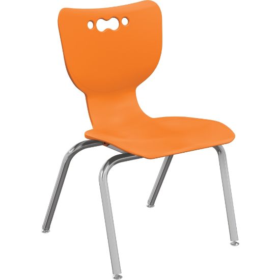 Picture of MooreCo Hierarchy Armless Chair, 14in Seat Height, Orange