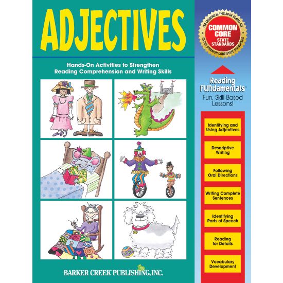 Picture of Barker Creek Grammar Activity Book, Adjectives, Grades 1 To College