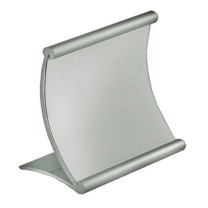 Picture of Azar Displays Metal Horizontal Curved Sign Holder, 4inH x 4inW x 3inD, Silver