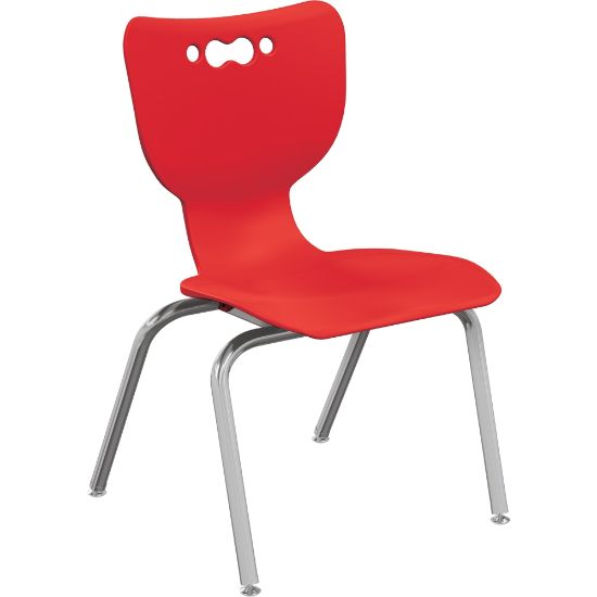 Picture of MooreCo Hierarchy Armless Chair, 14in Seat Height, Red