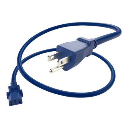 Picture of UNC Group - Power cable - NEMA 5-15P (M) to power IEC 60320 C13 - 125 V - 10 A - 1 ft - blue