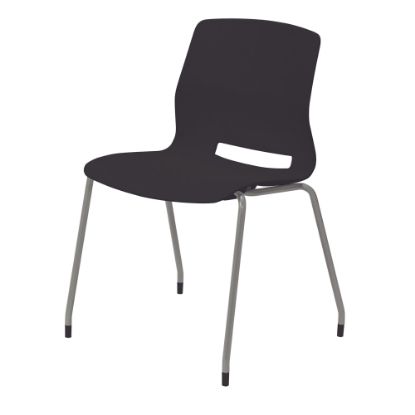 Picture of KFI Studios Imme Stack Chair, Black/Silver