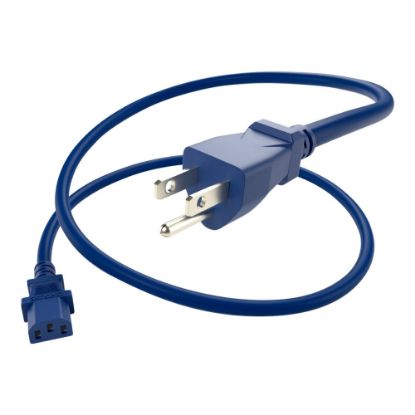 Picture of UNC Group - Power extension cable - NEMA 5-15P (P) to power IEC 60320 C13 - 125 V - 10 A - 2 ft - blue