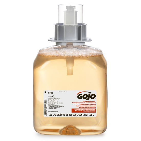 Picture of GOJO Antibacterial Luxury Foam Hand Soap, Orange Blossom Scent, 42 Oz Bottle