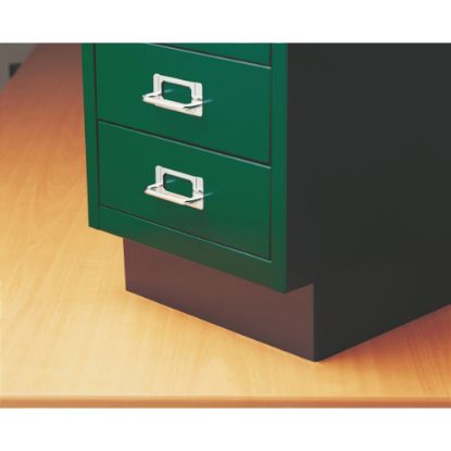 Picture of Bisley Plinth 14inD Base For Multidrawer Under-Desk Vertical File Cabinets, Black