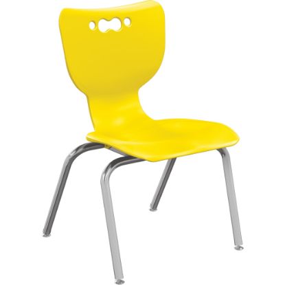 Picture of MooreCo Hierarchy Armless Chair, 14in Seat Height, Yellow